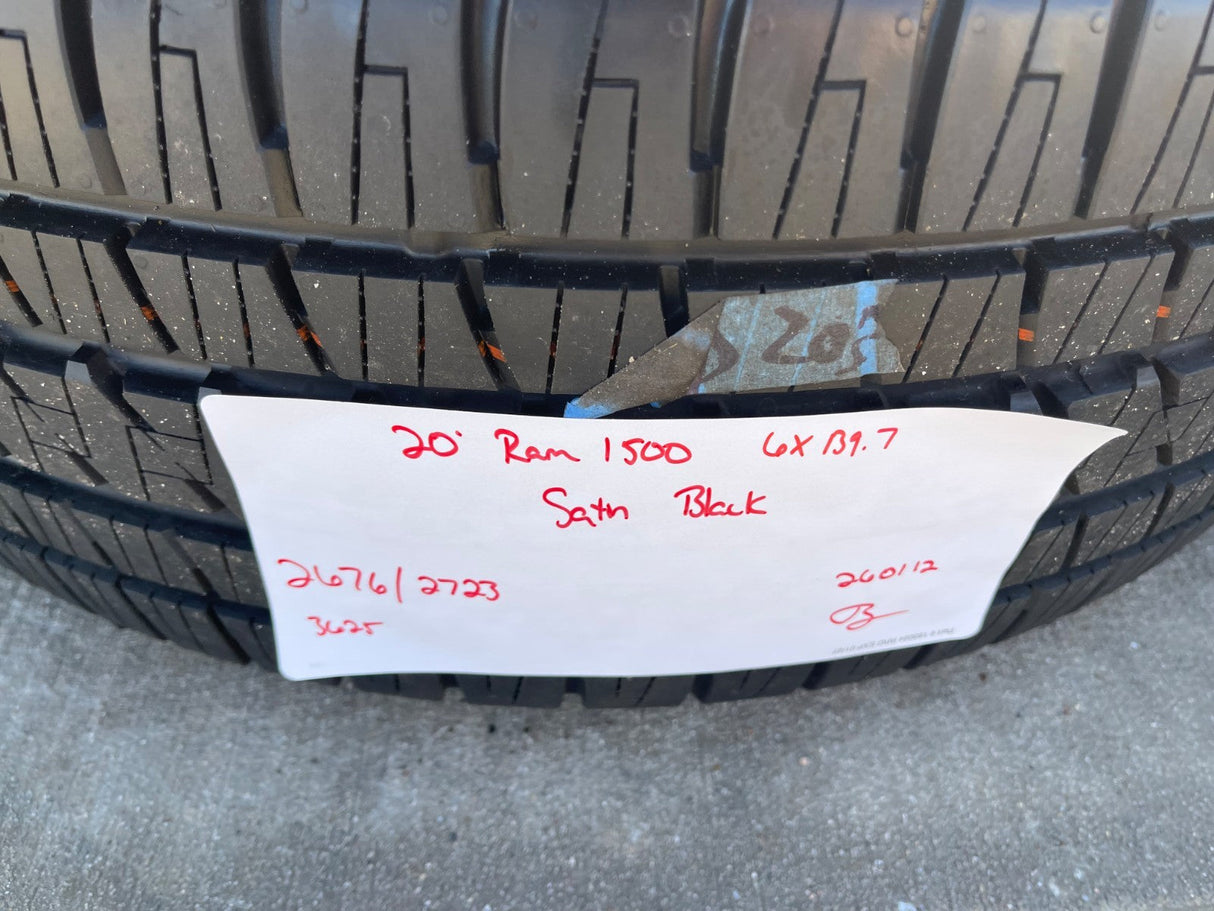 20" Dodge Ram 1500 OEM LIMITED Black 2676 2723 wheels rims BRIDGESTONE NEW Texas Truck Tire