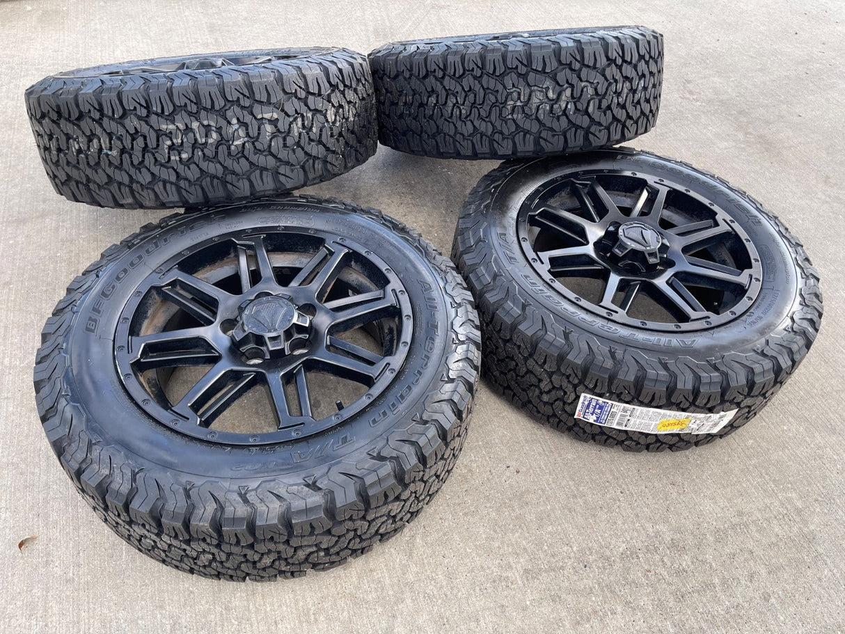 20" Toyota Tundra Sequoia T FORCE TSS TRD OEM black wheels rims 5x150 NEW BFG Texas Truck Tire