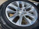 20" Chevy Tahoe Silverado LTZ 5920 OEM wheels rims Yukon 2025 2026 PIRELLI NEW Texas Truck Tire