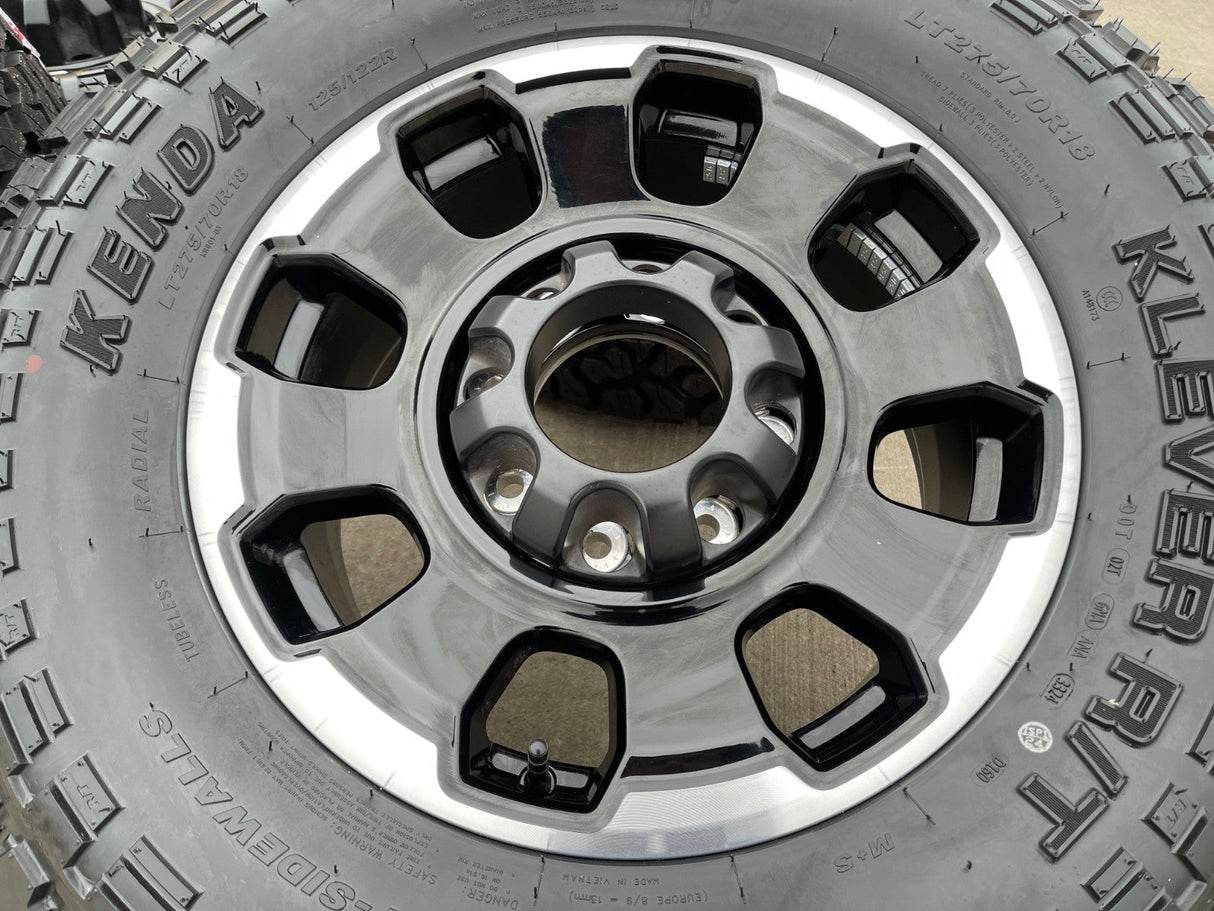 18" Ford F-250 F-350 OEM TREMOR rims wheels 10482 KENDA KLEVER R/T 33" NEW Texas Truck Tire