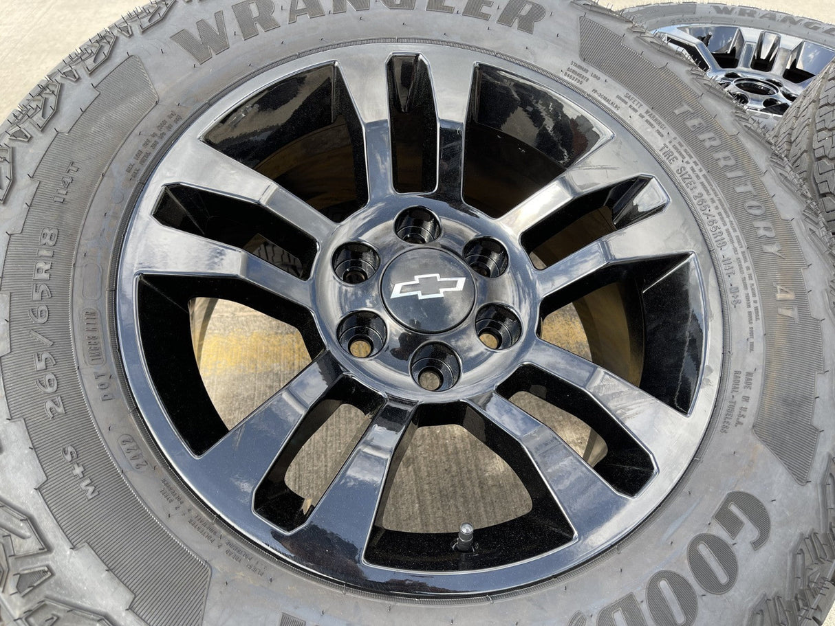 18" Chevy Silverado Suburban Tahoe OEM 5646 wheels rims Sierra GOODYEAR NEW Texas Truck Tire