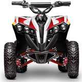 MotoTec E-Bully Electric Ride-On ATV - MT-E-Bully-ATV-36v-1000w_White (White/Red) ?
