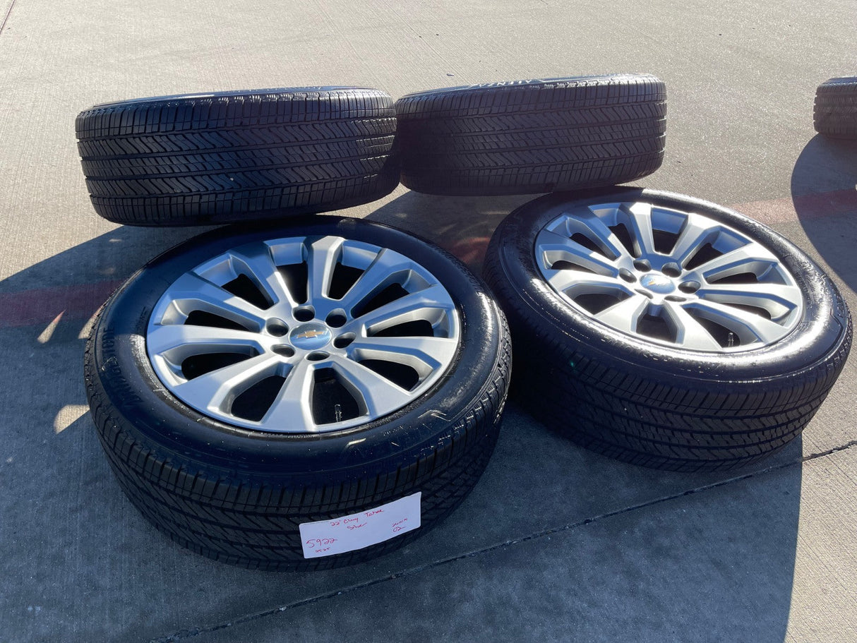 22" Chevy Silverado High Country OEM 5922 wheels rims Tahoe 2024 2025 2026 NEW Texas Truck Tire