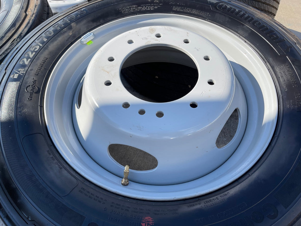 19.5" Ford F-450 Dually F-550 rims wheels RAM 4500 OEM 10x225 CONTINENTAL Texas Truck Tire