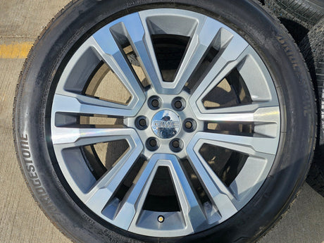 22" GMC Yukon DENALI OEM wheels rims 5822 tires Sierra Texas Truck Tire