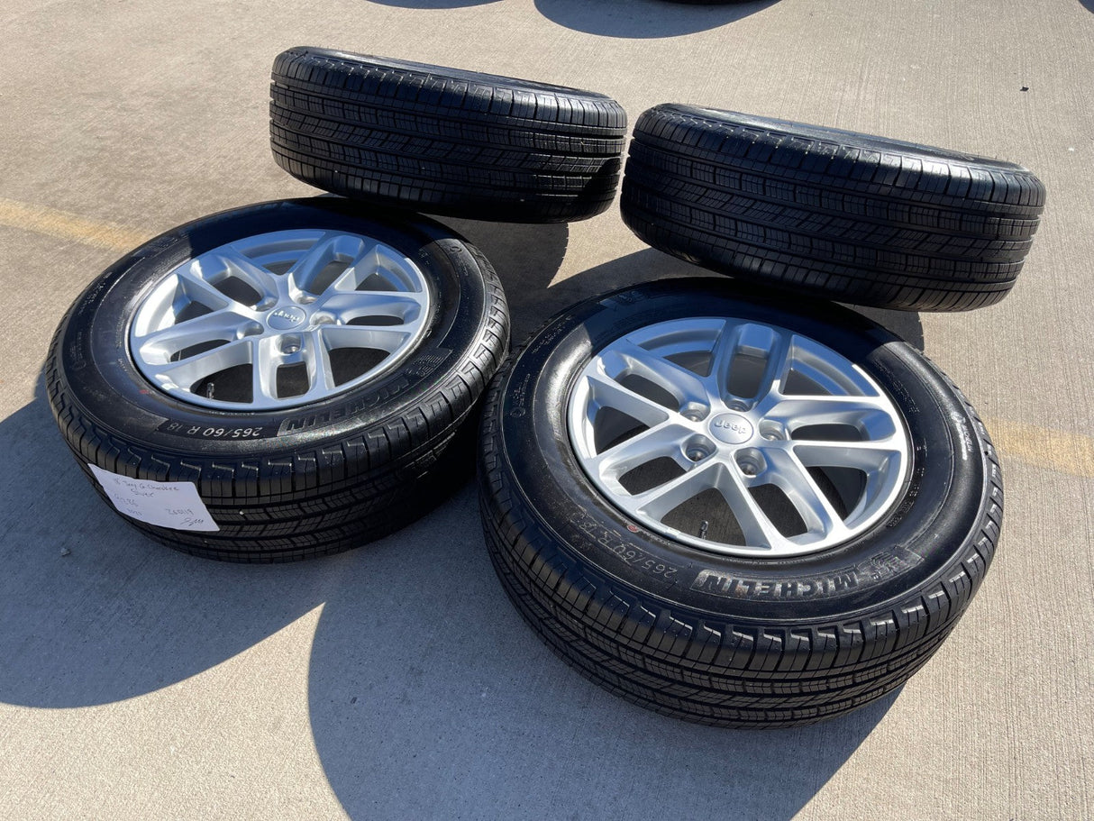 18" Jeep Grand Cherokee L OEM wheels rims 9286 Durango 2024 2025 2026 MICHELIN Texas Truck Tire