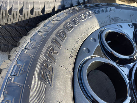 20" Ford F-250 F-350 OEM black TREMOR 10484 10299 wheels rims BRIDGESTONE NEW Texas Truck Tire