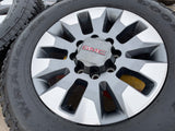 20" GMC Sierra AT4 Chevy Silverado 2500 3500 OEM 5960 5947 wheels rims GOODYEAR Texas Truck Tire