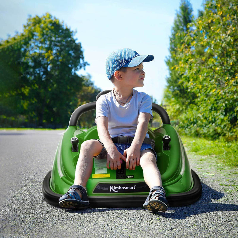 Kimbosmart Electric Bumper Car for Kids - Remote Controlled 360° Spin Ride-On