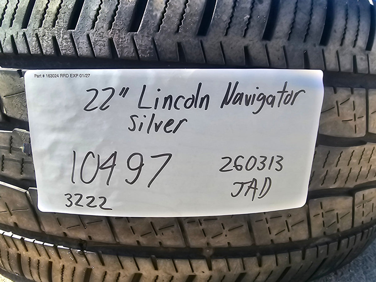 (1) 22" Lincoln Navigator BLACK LABEL OEM 10497 rim wheel 2022 2023 2024 GENERAL Texas Truck Tire