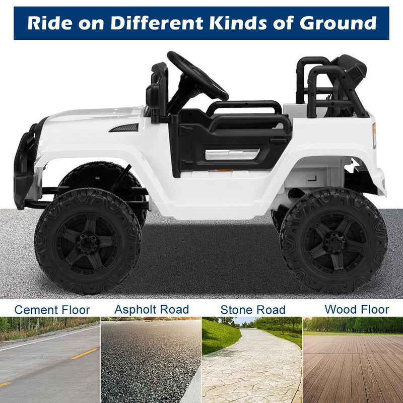 12V Kids Ride On Car Truck with 3 Speed Modes - Perfect Gift for Girls