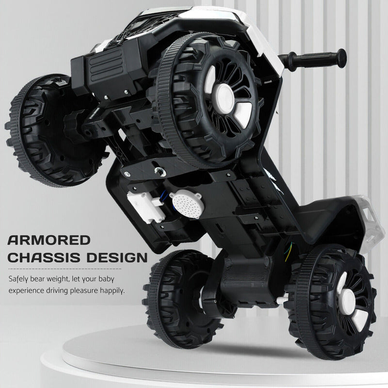 Electric ATV Ride-On Car with MP3 Player and LED Lights - 6V Battery Powered, 4-Wheeled Beach Cruiser