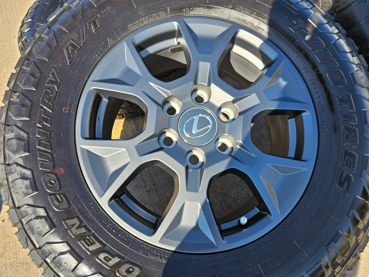 18" Lexus GX550 OEM wheels rims Toyota Land Cruiser Tundra Sequoia TOYO A/T3 Texas Truck Tire