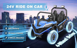 24V Electric 2-Seater Kids Ride-On 4WD UTV Truck with Remote Control Blue