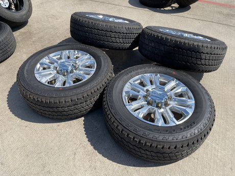 20" GMC Sierra Denali 2500 3500 OEM 5957 wheels rims tires 2022 2023 2024 2025 Texas Truck Tire