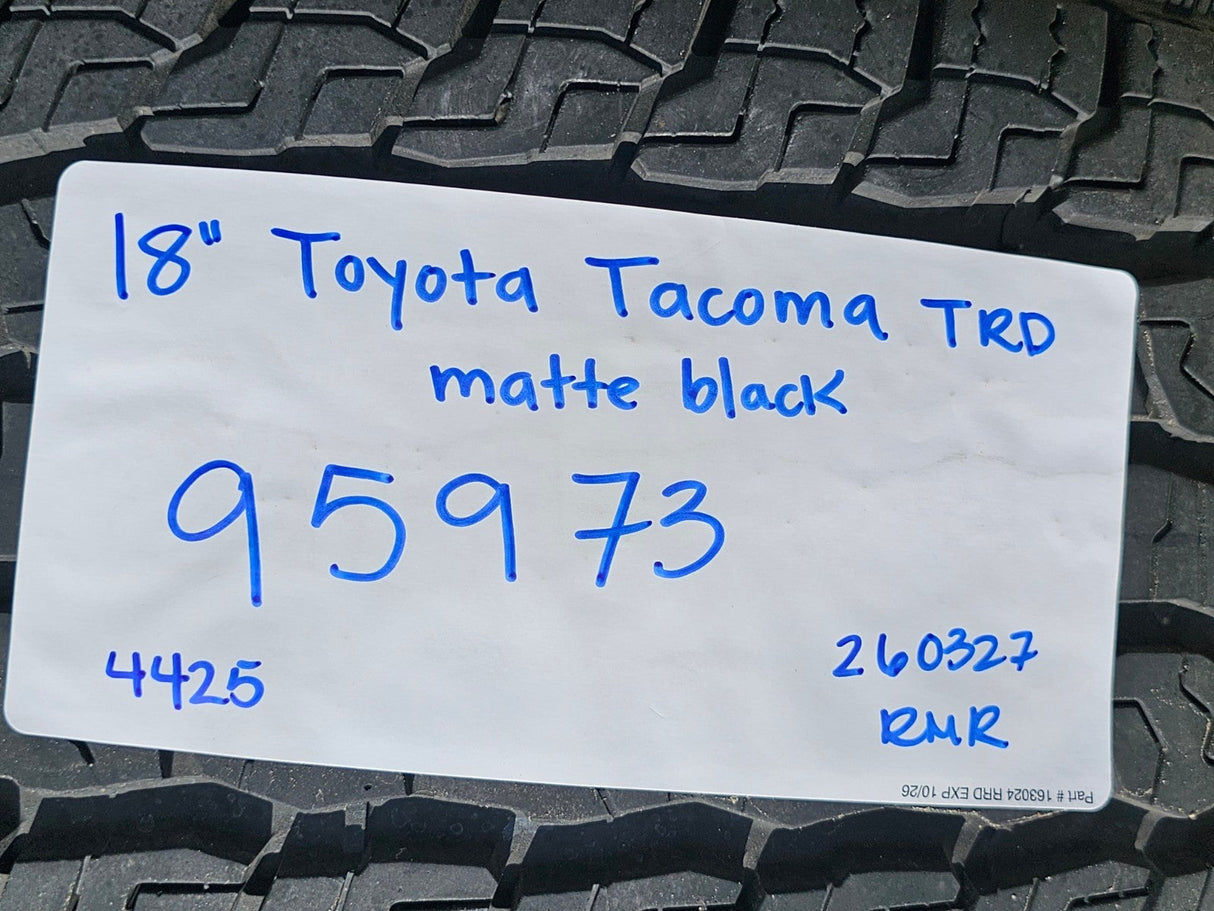 18" Toyota Tacoma 4Runner TRD Pro OEM 95973 wheels rims 2025 2026 GOODYEAR A/T Texas Truck Tire