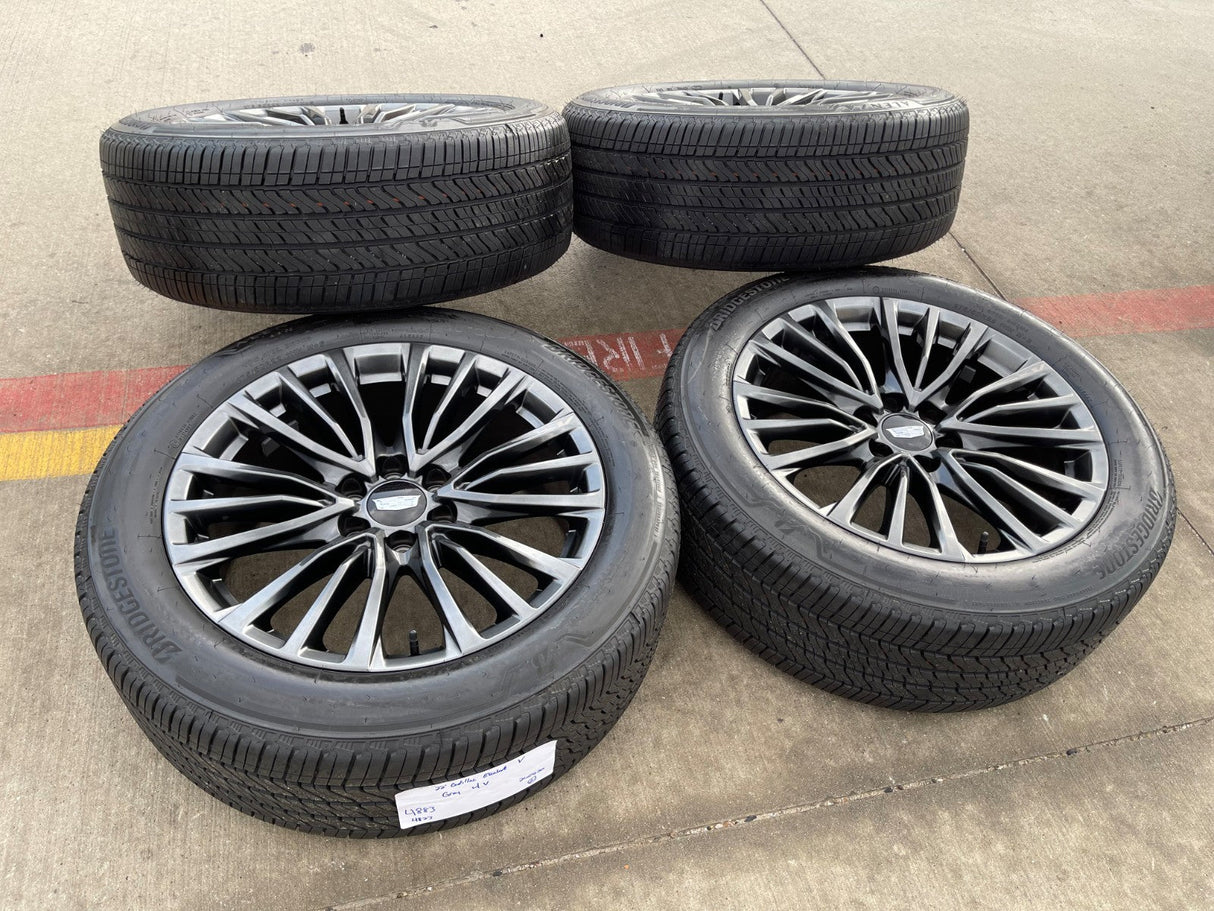 22" Cadillac Escalade V Platinum OEM 4883 95479 wheels rims 2024 2025 2026 NEW V Texas Truck Tire
