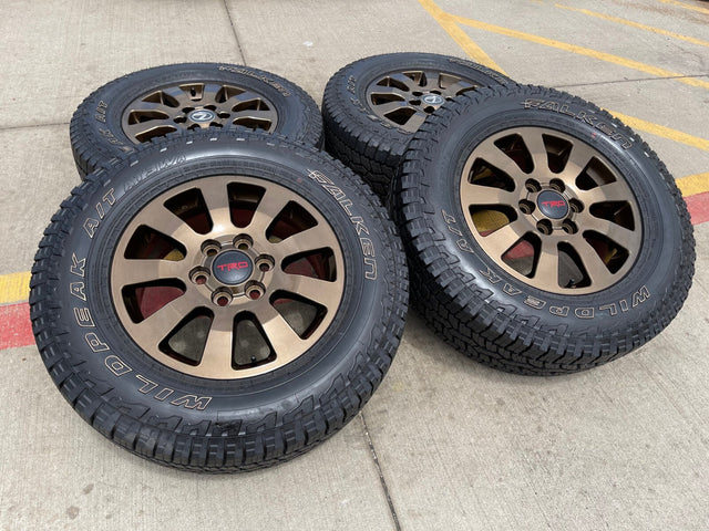 18" Toyota Land Cruiser OEM TRD wheels rims 95952 Tundra Sequoia BRONZE Texas Truck Tire