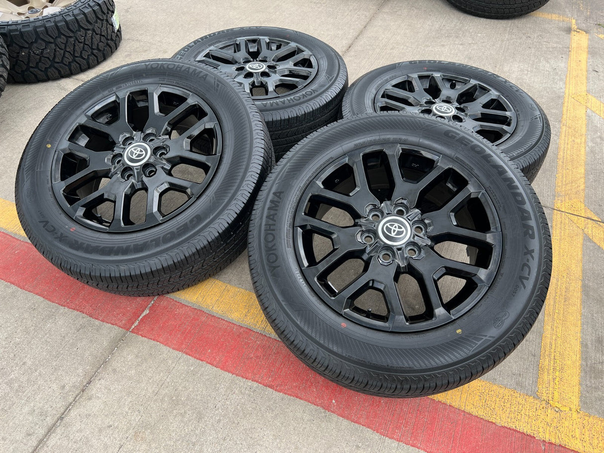 20" Toyota Tundra TRD OEM wheels rims 95359 75277 black Sequoia 2025 2026 NEW Texas Truck Tire