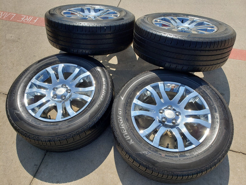 18" Land Rover OEM 72202 CHROME wheels rims Velar Evoque LR2 Discovery Sport Texas Truck Tire