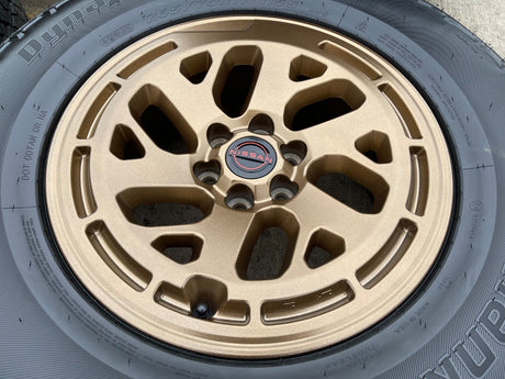 17" Nissan Frontier X-PRO OEM Desert Runner BRONZE wheels rims 2025 2026 NEW Texas Truck Tire