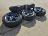 17" Jeep Wrangler Rubicon OEM wheels rims 9216 Gladiator tires NEXEN NEW Texas Truck Tire
