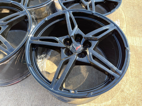 19" + 20" Chevy Corvette C8 OEM wheels rims 14007 14008 2024 2025 2026 2027 NEW Texas Truck Tire