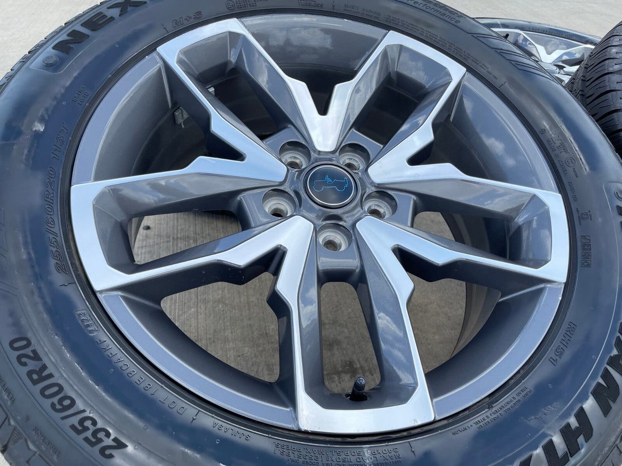 20" Jeep Wrangler Rubicon 4XE OEM 9333 wheels rims Gladiator 2024 2025 Texas Truck Tire