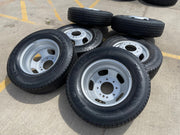 17" Dodge Ram 3500 Dually 8x200 wheels rims 2703 2704 OEM NEXEN tires Texas Truck Tire