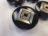 (4) Rivian R1T R1S OEM center caps black 2022 2023 2024 2025 2026 Texas Truck Tire