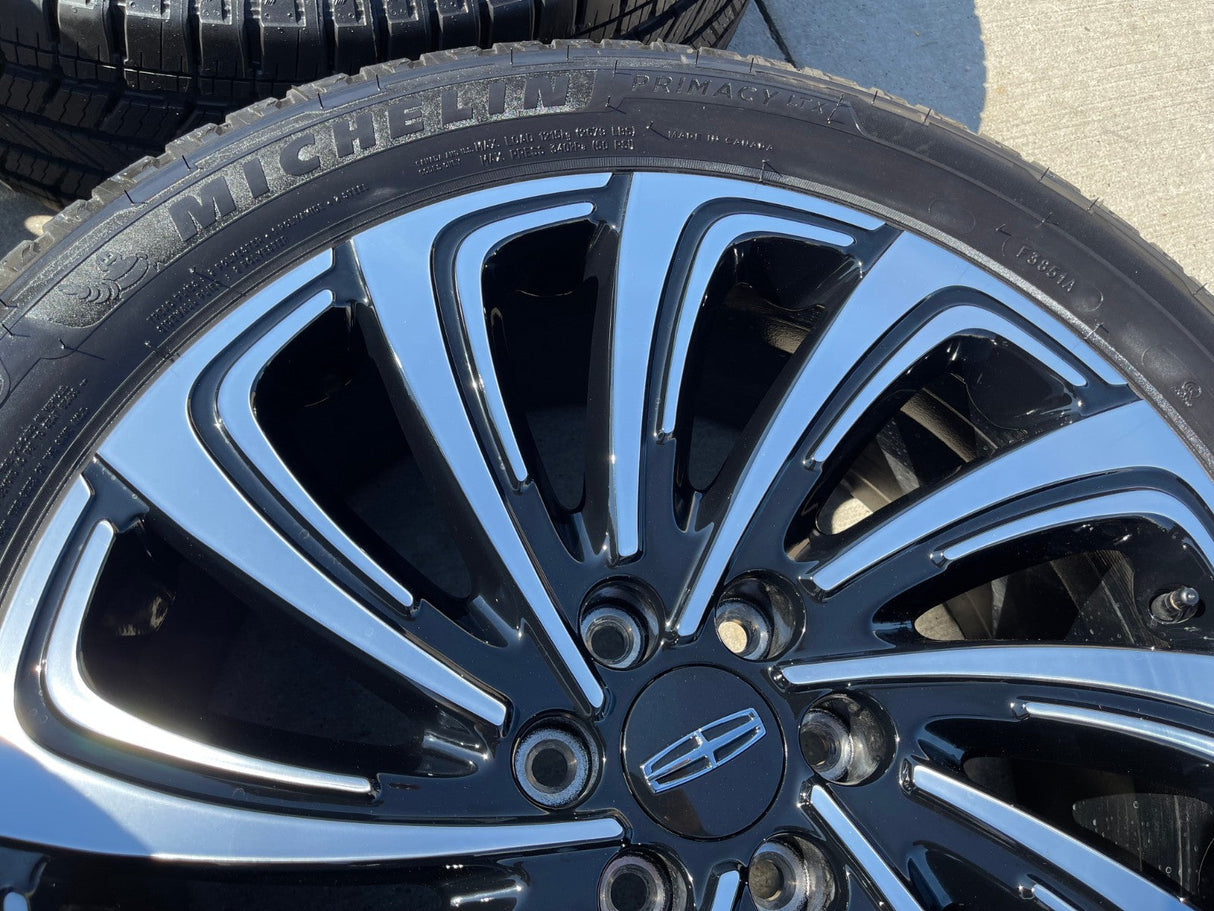 22" Lincoln Navigator OEM 10666 rims wheels BLACK LABEL 2025 2026 MICHELIN NEW Texas Truck Tire