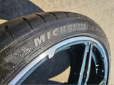 19" + 20" Chevy Corvette C8 OEM 14007 14008 wheels rims MICHELIN Texas Truck Tire