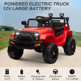 12V Battery-Powered Kids Ride-On Off-Road Truck Toy with Parent Remote Control