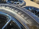 22" Jeep Grand Wagoneer OEM 9298 Obsidian rims wheels RAM 1500 MICHELIN Texas Truck Tire