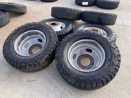(6) 17" Ford F-350 Dually OEM rims wheels 3615 99016 tires BFG KO2 A/T Texas Truck Tire