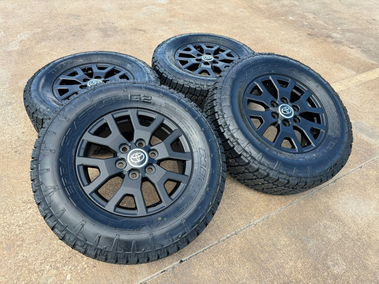 17" Toyota Tacoma 4Runner TRD OEM 10637 94254 wheels rims 2025 2026 NEW NITRO G2 Texas Truck Tire