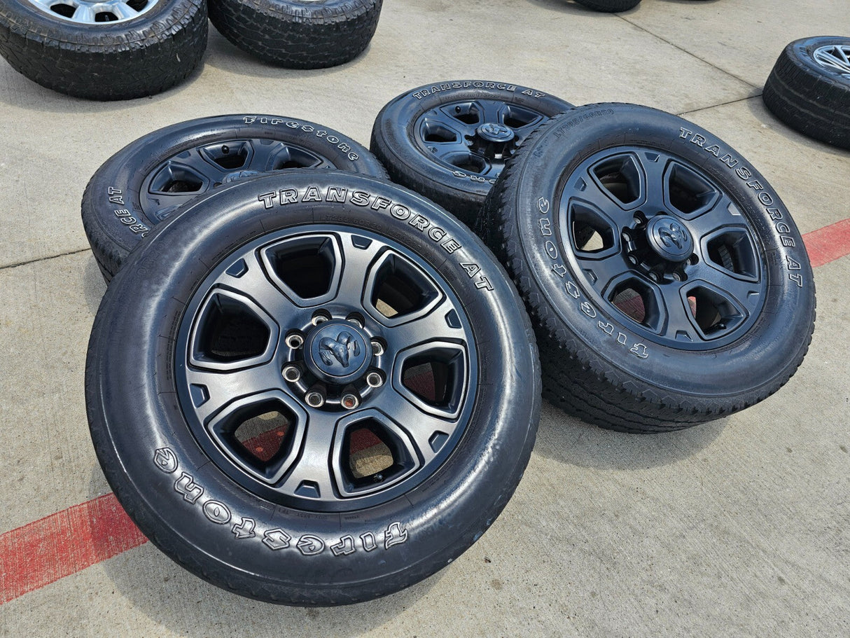 20" Dodge Ram 2500 3500 OEM 2477 black wheels rims tires Texas Truck Tire