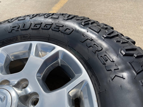 18" Ram 2500 3500 Laramie Power Wagon OEM wheels rims 2693 tires COOPER 35" Texas Truck Tire