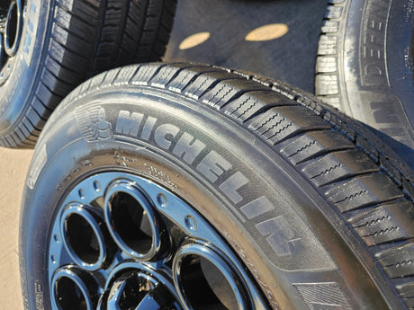 20" Ford F-250 F-350 OEM black TREMOR 10299 10484 wheels rims MICHELIN DEFENDER Texas Truck Tire