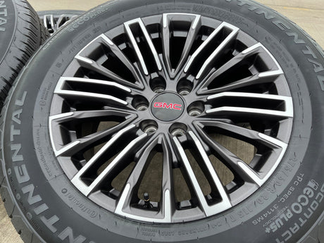 20" GMC Sierra Yukon Chevy Silverado OEM wheels rims 2024 2025 2026 NEW Texas Truck Tire