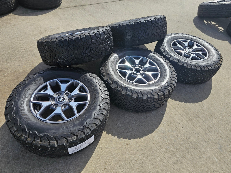 17" Ford Bronco wheels rims SASQUATCH 95229 10387 Ranger BFG KO2 A/T Texas Truck Tire