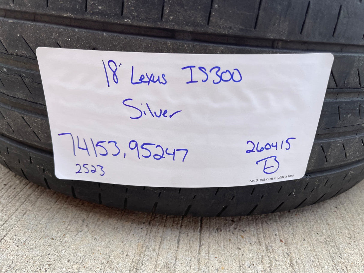 18" Lexus IS300 IS350 OEM wheels rims 74153 95247 Camry Avalon 2022 2023 2024 Texas Truck Tire