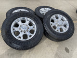 18" Ram 2500 3500 Laramie Power Wagon OEM wheels rims 2693 tires FIRESTONE A/T2 Texas Truck Tire