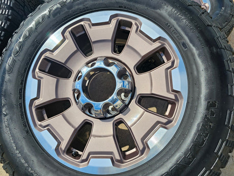 20" Ford F-250 F-350 OEM 10487 LIMITED KING RANCH tan wheels rims GOODYEAR Texas Truck Tire