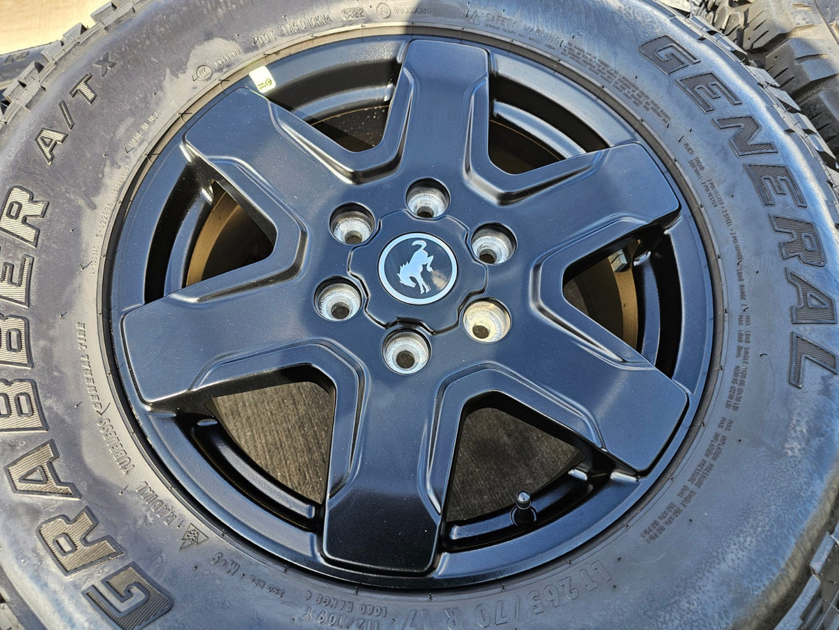 17" Ford Bronco wheels rims 95292 10383 SASQUATCH Ranger 2024 2025 GENERAL A/TX Texas Truck Tire