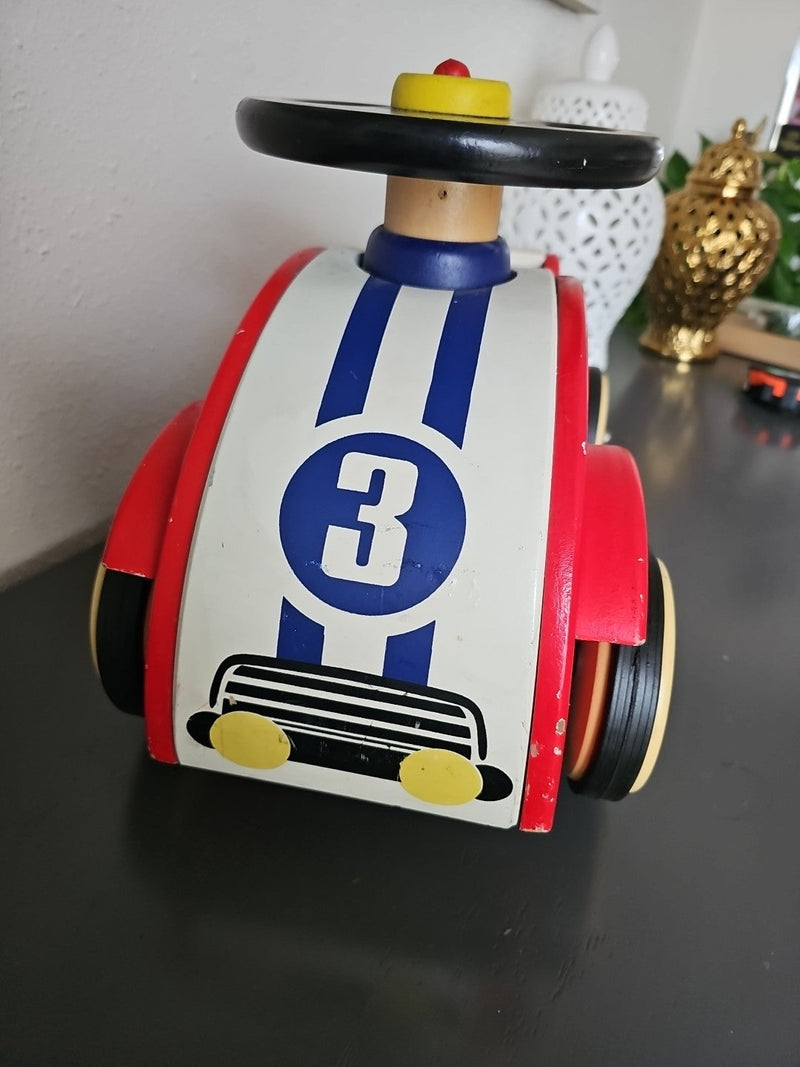 Wooden Ride-On Classic Sport Push Car for Kids