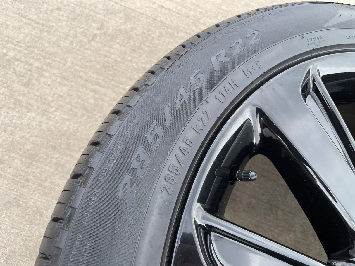 22" Lincoln Navigator OEM rims wheels Black Label 95384 10496 2022 2023 2025 NEW Texas Truck Tire