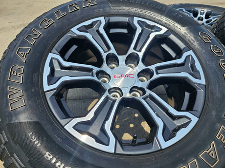 18" GMC Sierra AT4 Chevy Silverado OEM 5910 wheels rims 2022 2023 2024 2025 Texas Truck Tire