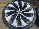 21" Lucid Air Grand Touring OEM 95542 95543 wheels rims black tires NEW Texas Truck Tire