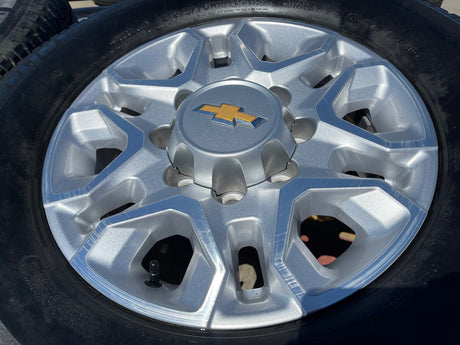18" Chevy Silverado 2500 3500 OEM 5959 wheels rims 2021 2022 2023 2024 2025 Texas Truck Tire